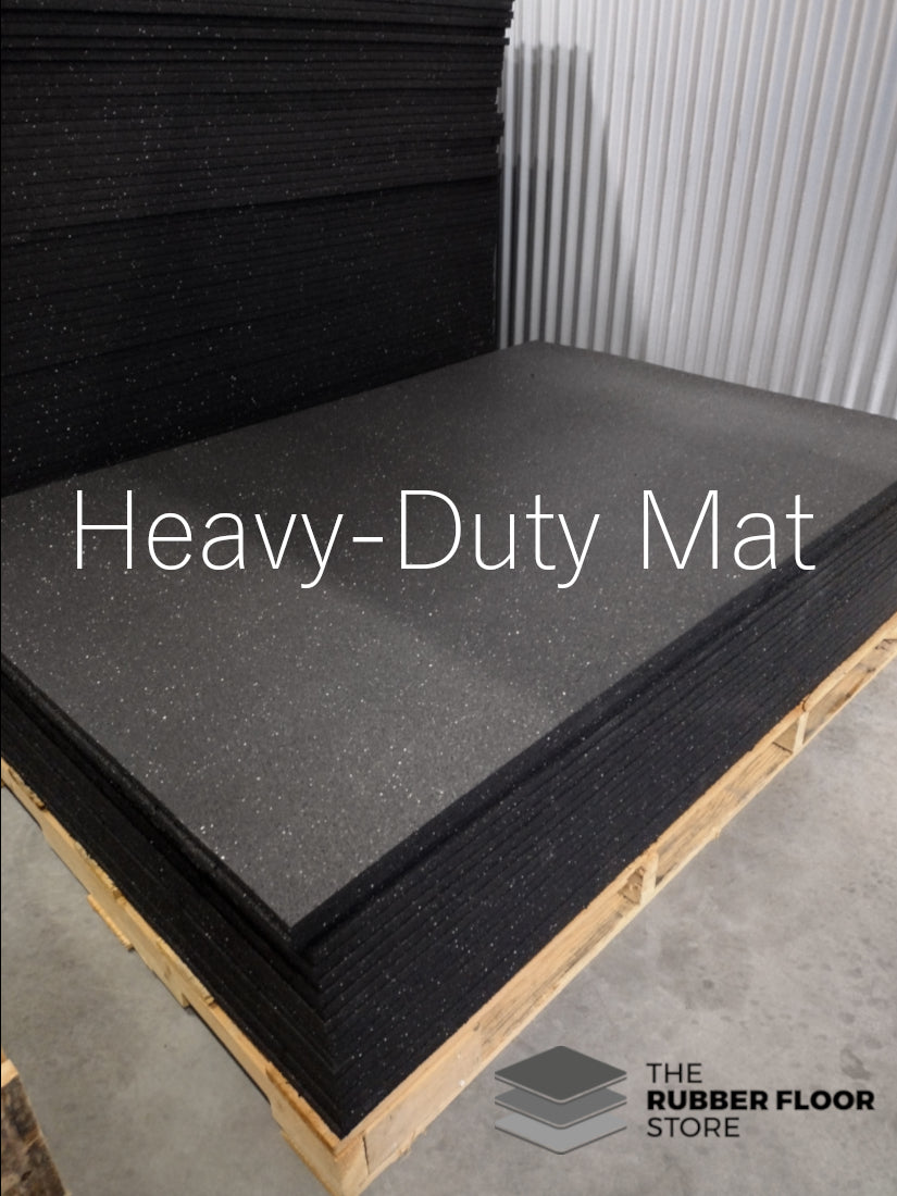 4' x 6' Heavy Duty Economy Rubber Flooring, 3/4 Thick